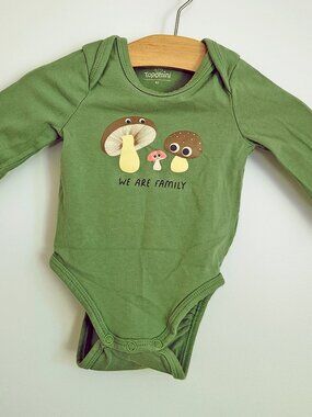 Cottagecore baby set: reversible jacket + onesie + pants